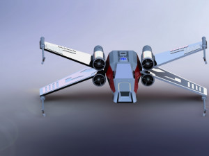 x-wing starfighter from star wars 3D मॉडल