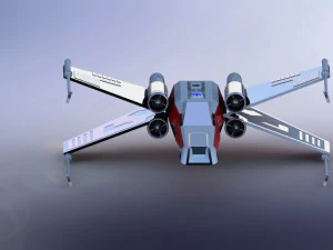 x-wing starfighter from star wars 3D Model