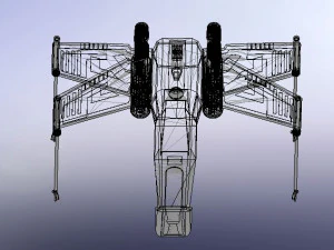 x-wing starfighter from star wars 3D Model