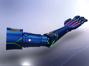 robotic arm futuristic Modelo 3D