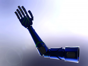 robotic arm futuristic Modello 3D