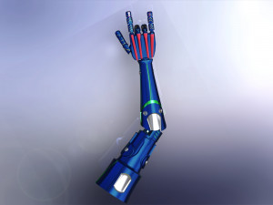 robotic arm futuristic Modello 3D