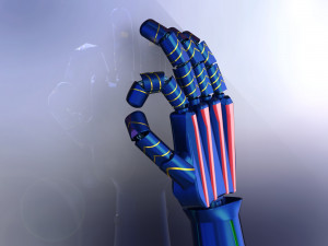robotic arm futuristic Modello 3D