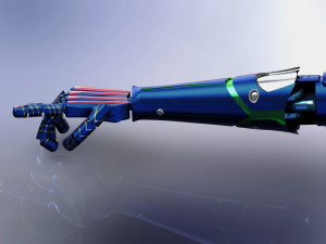 robotic arm futuristic Modello 3D