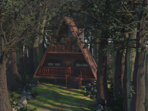 cabin in the forest 3D Модель