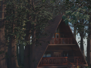 cabin in the forest 3D मॉडल