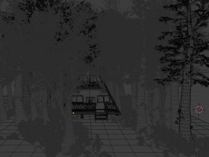 cabin in the forest 3D मॉडल