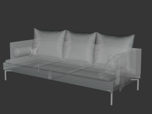 couch render 3D Модель
