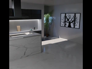 interior elegante da cozinha Modelo 3D