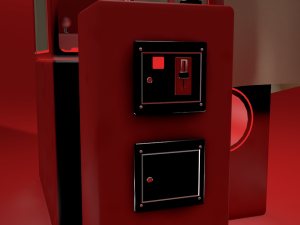 gaming machine with cloth 3D Modell