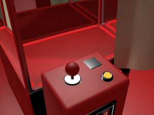 gaming machine with cloth 3D Modell