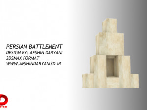persian battlement 3D Model