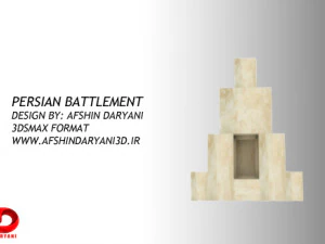 persian battlement 3D Model