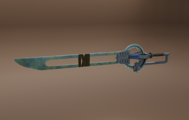 ancient sword Model 3D .c4d .max .obj .3ds .fbx .stl .blend 
