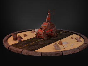 post-apocalyptic car 3D Model