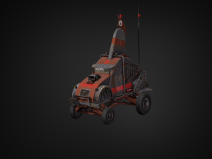 post-apocalyptic car 3D 모델