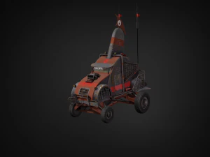 post-apocalyptic car 3D Model