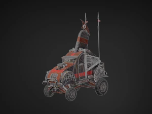 post-apocalyptic car 3D Model