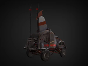 post-apocalyptic car 3D Model