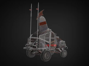 post-apocalyptic car 3D Model