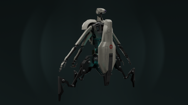 med-droid 3D Model .c4d .max .obj .3ds .fbx .stl .blend 