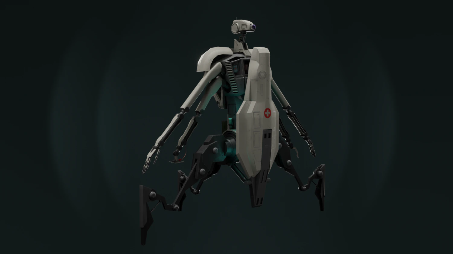 med-droid 3D Model .c4d .max .obj .3ds .fbx .stl .blend 