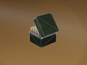 Una scatola di proiettili di calibro 12 mm Modello 3D