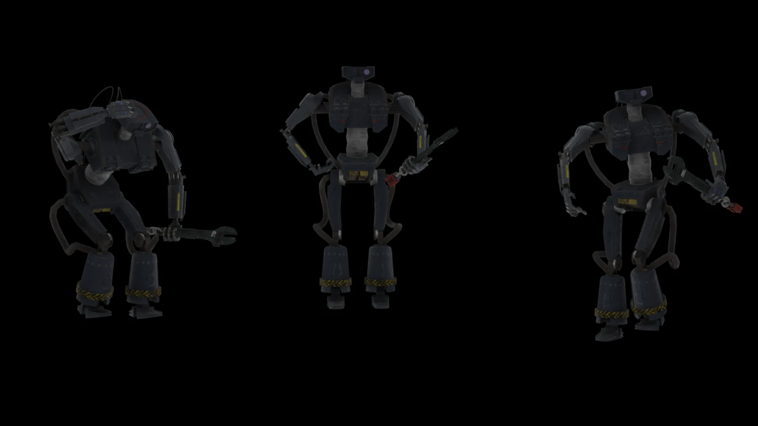 Robot repairman 3D Model .c4d .max .obj .3ds .fbx .stl .blend 