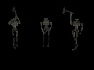 Robot miner and robot security 3D Модель