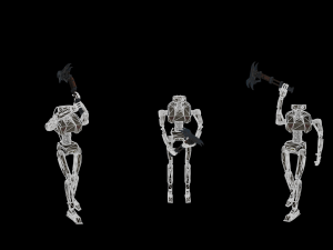 Robot miner and robot security 3D Модель