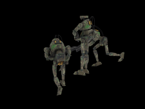 Robot miner and robot security 3D Модель