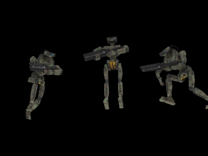 Robot miner and robot security 3D Модель