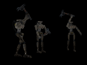 Robot miner and robot security 3D Модель