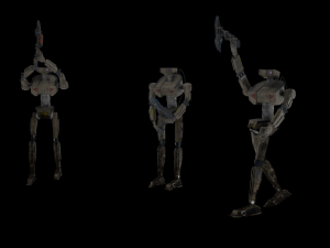 Robot miner and robot security 3D Модель