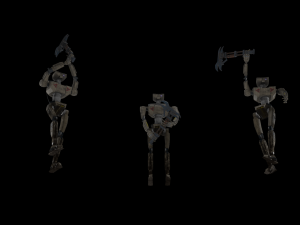 Robot miner and robot security 3D Модель