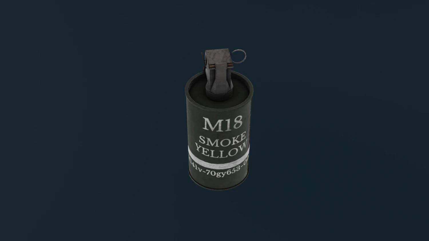 Smoke grenade 3D Model .c4d .max .obj .3ds .fbx .stl .blend 