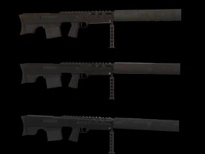 Снайперская винтовка ВКС. 3D Модель