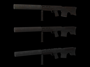 The VKS sniper rifle Model 3D