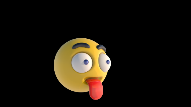 crazy emoji 3D Model .c4d .max .obj .3ds .fbx .stl .blend 