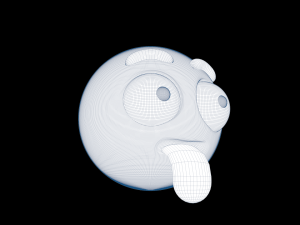 crazy emoji 3D Model