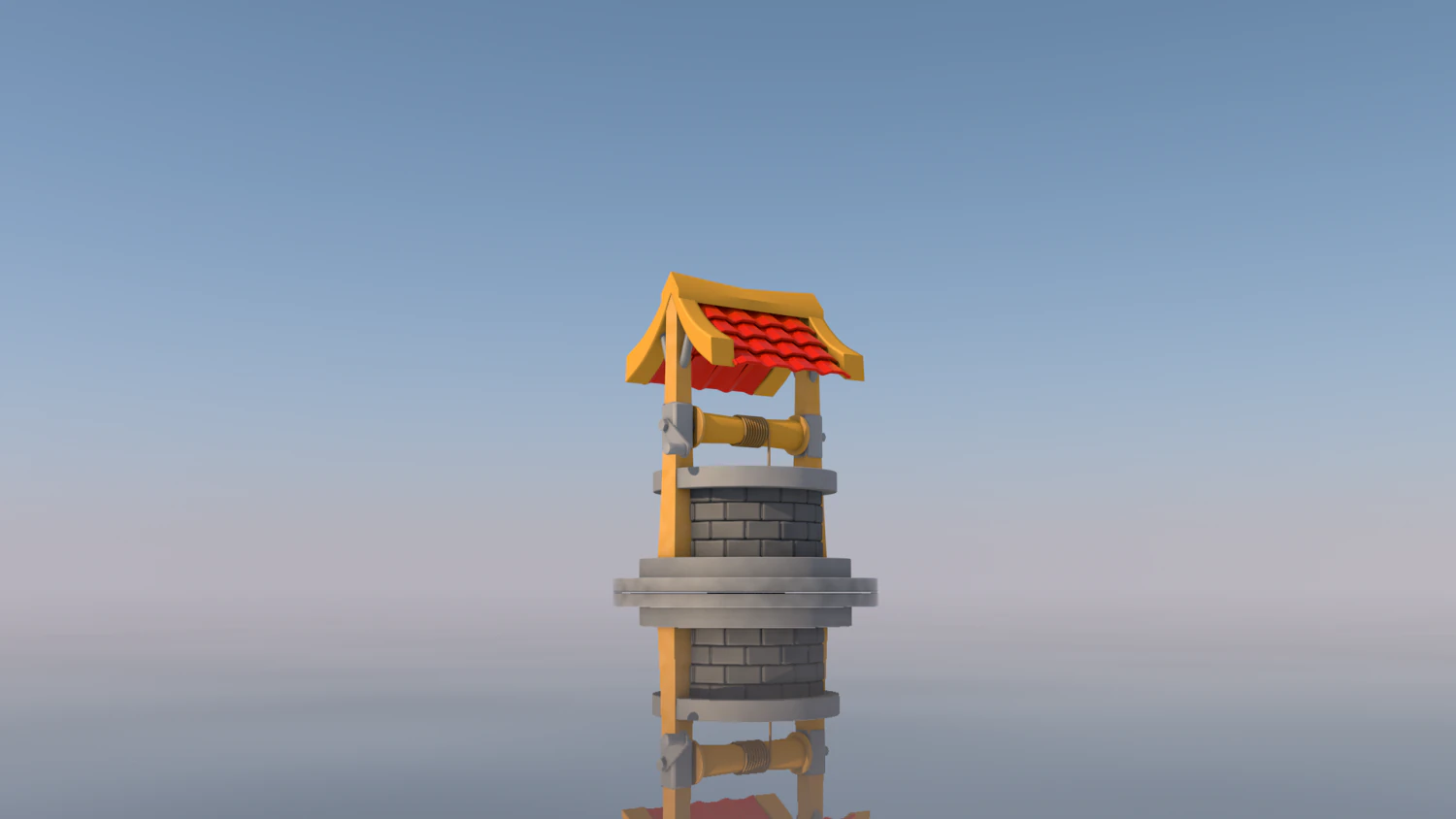 game water well 3D Print Model .c4d .max .obj .3ds .fbx .stl .blend 