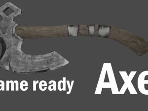 Axe PBR Low-poly Game Ready 3D Model