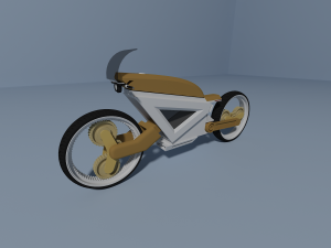 electric motorcycle of the future 3D Model