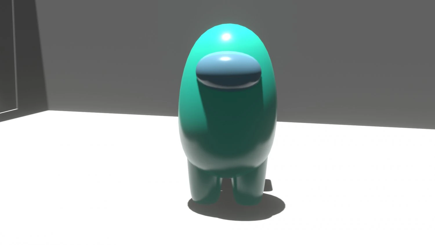 Cyan among us 3D Model .c4d .max .obj .3ds .fbx .stl .blend
