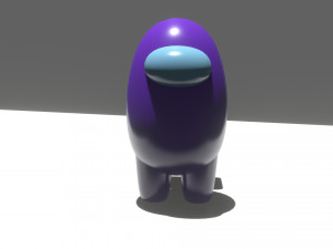 Purple among us Modelo 3D