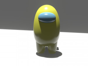Yellow among us Modelo 3D