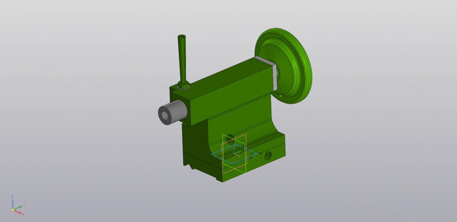 lathe tailstock tv4 3D Print Model .c4d .max .obj .3ds .fbx .stl .blend 