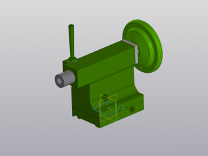 lathe tailstock tv4 Modello di stampa 3D