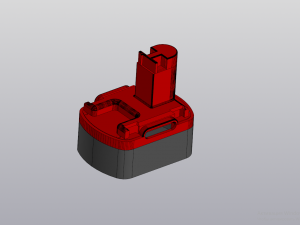 Battery for screwdriver bosch psr1200 3D 프린트 모델
