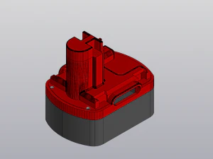 Battery for screwdriver bosch psr1200 3D Print Model